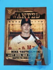 2021 Topps Big League Mike Yastrzemski Wanted #WT-11 San Francisco Giants